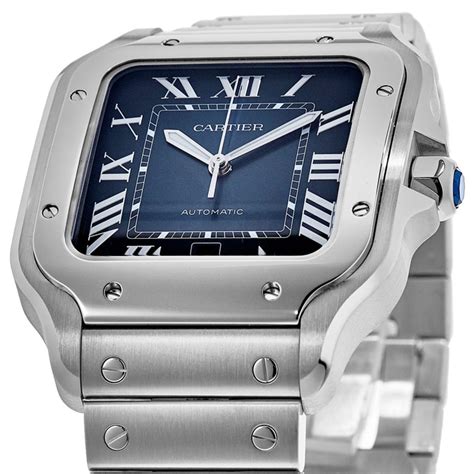 cartier wssa0030|cartier santos watch blue dial.